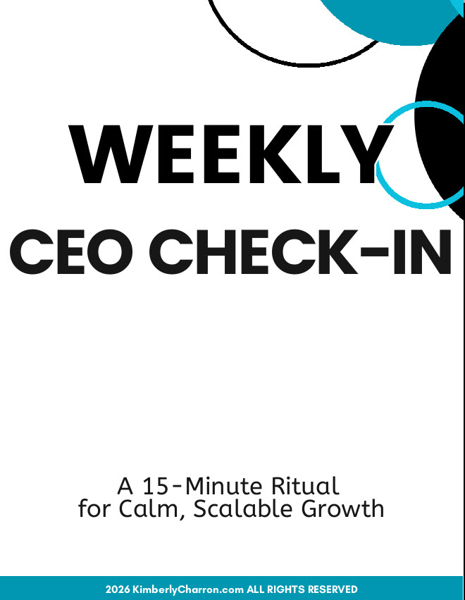 Quick Chek Ceo Weekly CEO Check-in Template - Kimberly Charron Learning Centre